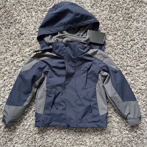 Distortion Kids Two-Jacket Hooded Winter Jacket Size 3 T